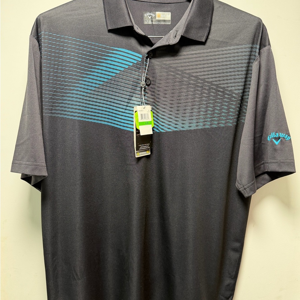 Callaway Men's Polo in Charcoal and Teal